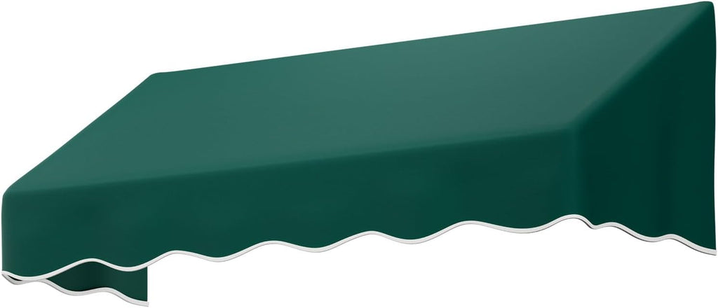 VINGLI 6x2 FT Outside Window Awning, Door Awnings for Sunshade & Waterproof, Patio Manual Retractable Awning for Door Entrance in Balcony, Backyard, Garden, Dark Green