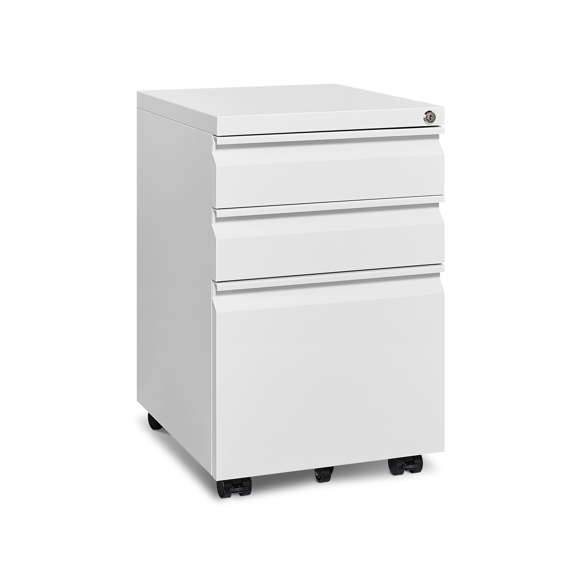 Approgreent Metal Storage Cabinet with Adjustable Shelves, Garage Cabinet with 2 Lockable Doors, Garage Storage Cabinet, Kitchen Pantry Cabinet - 71'H, Black