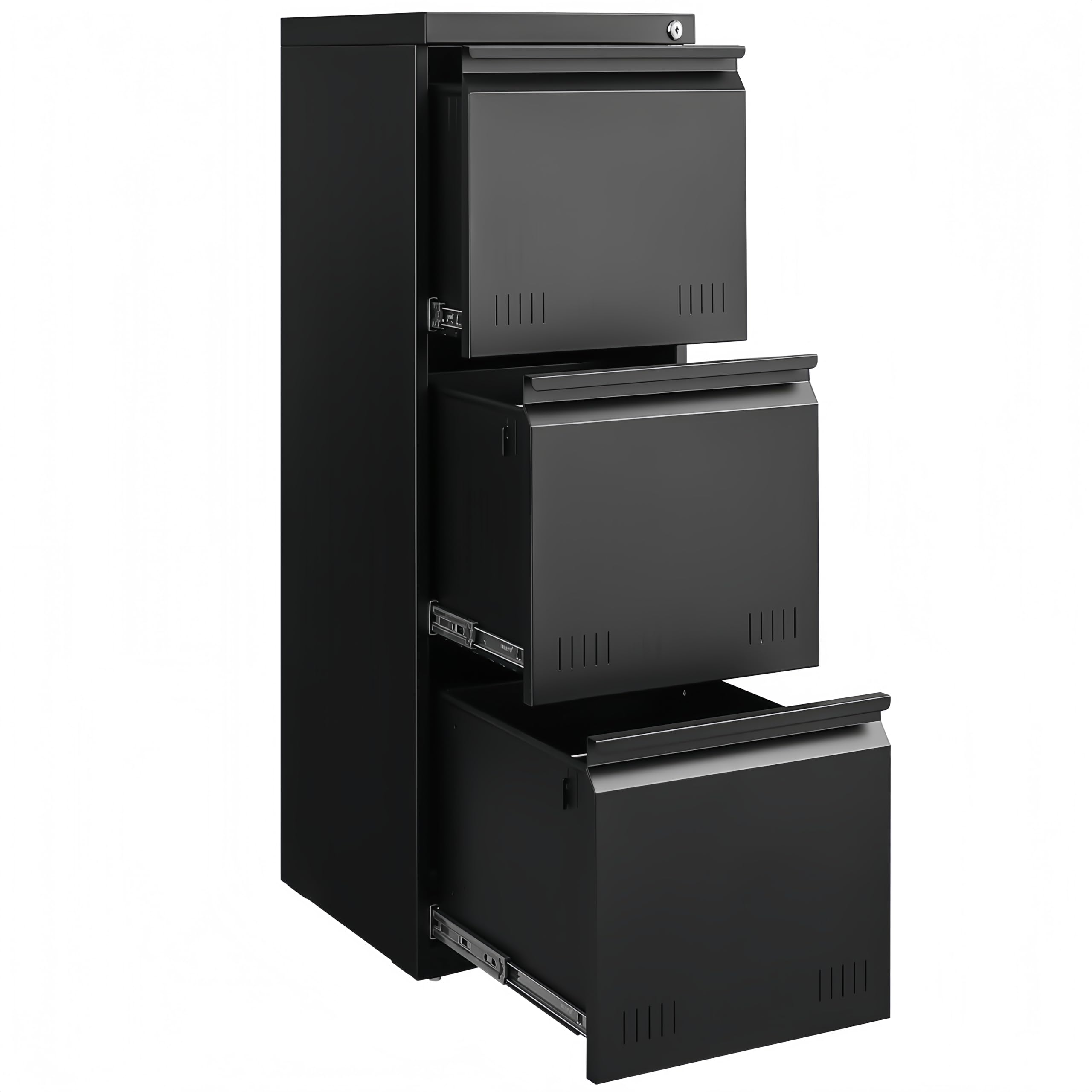 Approgreent Metal Storage Cabinet with Adjustable Shelves, Garage Cabinet with 2 Lockable Doors, Garage Storage Cabinet, Kitchen Pantry Cabinet - 71'H, Black