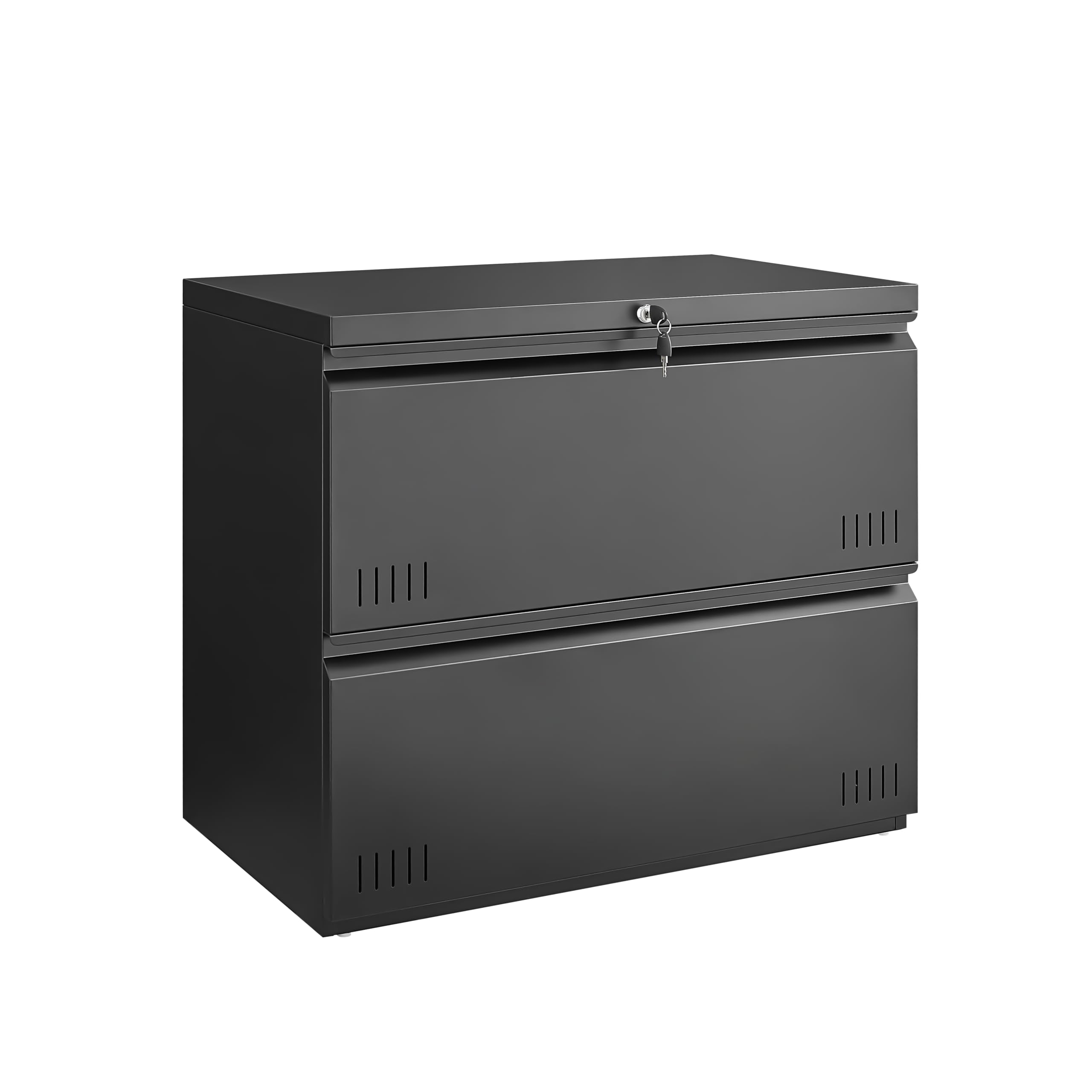 Approgreent Metal Storage Cabinet with Adjustable Shelves, Garage Cabinet with 2 Lockable Doors, Garage Storage Cabinet, Kitchen Pantry Cabinet - 71'H, Black
