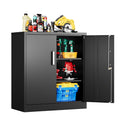 Metal Garage Storage Cabinet with Doors and Adjustable Shelves, 71" Tall Locker Organizer Steel Garage Cabinets, Lockable File Cabinet for Home, Office, Warehouse, Tools