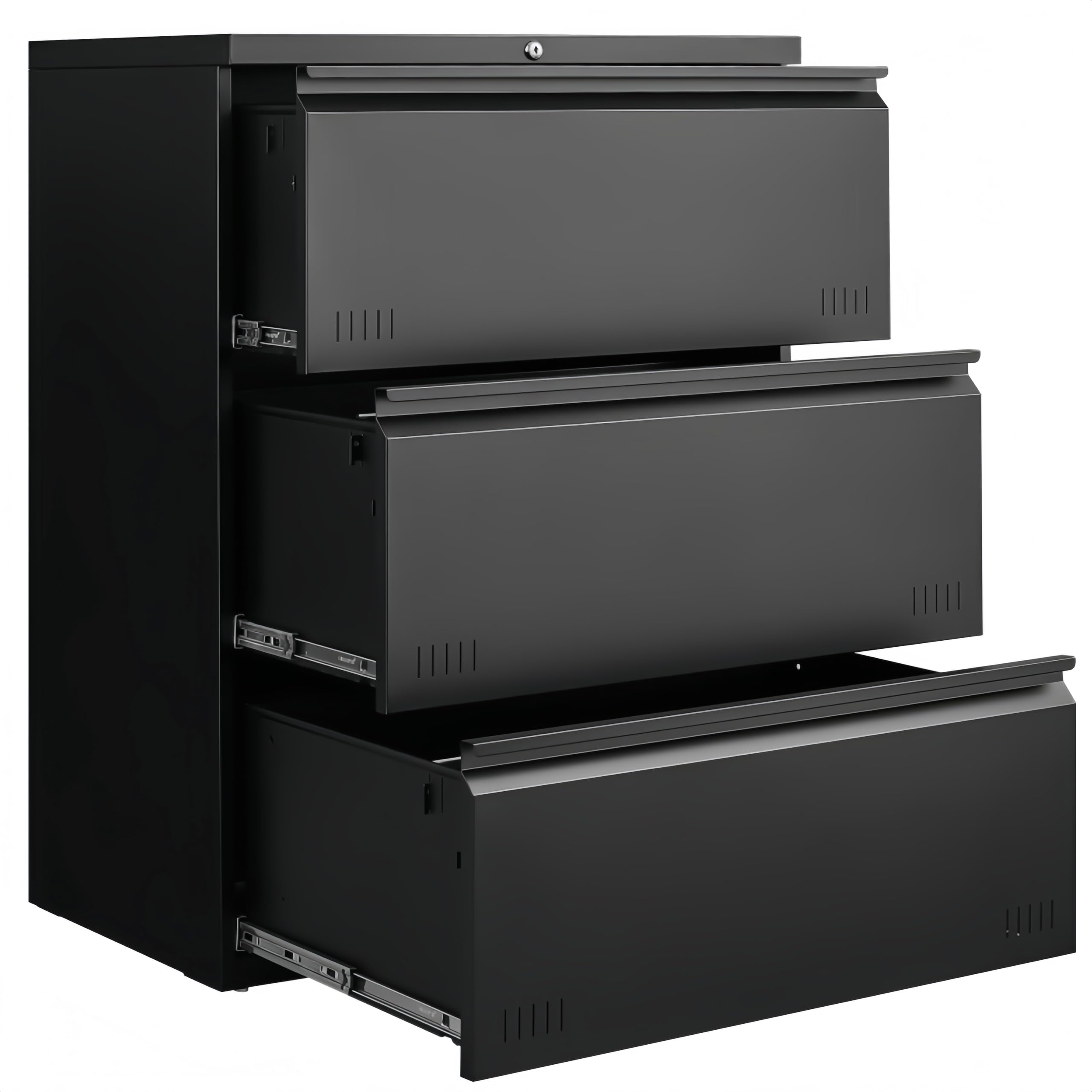 Approgreent Metal Storage Cabinet with Adjustable Shelves, Garage Cabinet with 2 Lockable Doors, Garage Storage Cabinet, Kitchen Pantry Cabinet - 71'H, Black